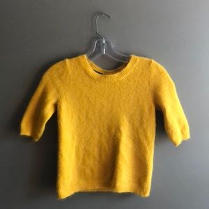 Yellow Short Sleeve Topshop Sweater